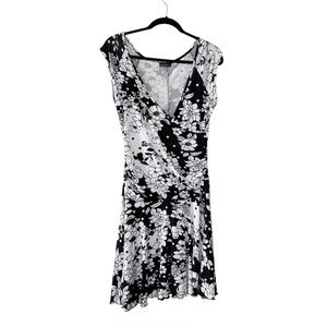 Vintage 90s Y2K Floral Polka Dot Dress Fairy Boho XL